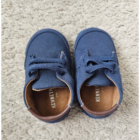Reaction Kenneth Cole Baby Crib Shoes Navy Size 3 (6-9 Month) Formal Infant Shoe - Picture 1 of 9